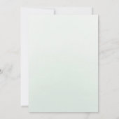 セージグリーンフローラウォーター色バラキンセアニェラ 招待状 (裏面)