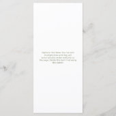 セージグリーンフローラエレガフォーマルントウェディング メニュー (裏面)