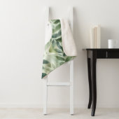 セージグリーンフローラエレガント シェルパブランケット (インサイチュ)