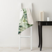 セージグリーンフローラエレガント シェルパブランケット (インサイチュ)