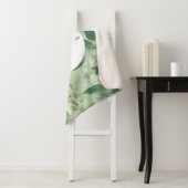 セージグリーンフローラエレガント シェルパブランケット (インサイチュ)