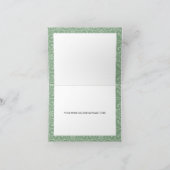 セージグリーンフローラキンセアニェラサンキューカード 招待状 (内部)