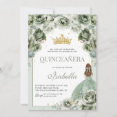 セージグリーンフローラキンセアニェラミスカインスアノス 招待状 (正面)