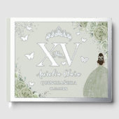 セージグリーンフローラキンセアニラクインズ15 XVシルバー ゲストブック (正面)