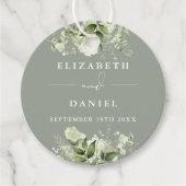 セージグリーンフローラグリーンありがとうござ結婚う フェイバータグ (正面)