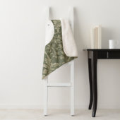 セージグリーンフローラシェラエレガントパブランケット シェルパブランケット (インサイチュ)