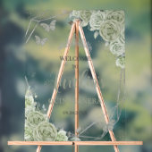 セージグリーンフローラバタフライキンセニェラXVへようこそ アクリルサイン (ニュートラル)