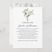 セージグリーンフローラバプテスマ エンクロージャーカード (正面/裏面)
