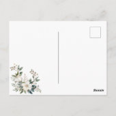 セージグリーンフローラバプテスマ ポストカード (裏面)