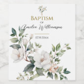 セージグリーンフローラバプテスマ ワインラベル (シングルラベル)