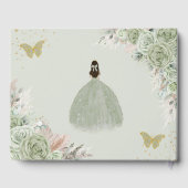 セージグリーンフローラバラパンパスグラスキンセアニラ ゲストブック (裏面)