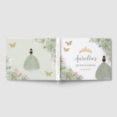 セージグリーンフローラバラパンパスグラスキンセアニラ ゲストブック (全面)