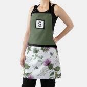 セージグリーンフローラモノグラム エプロン (インサイチュ)