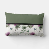 セージグリーンフローラモノグラム ランバークッション (裏面)