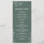 セージグリーンフローラ式 メニュー (裏面)