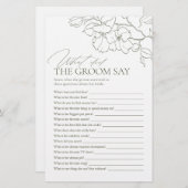 セージグリーンフローラ新郎は何と言った (正面/裏面)