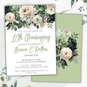 セージグリーンフローラ結婚10周年 招待状