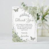 セージグリーンフローラ蝶キンセアニラスウィート16 サンキューカード (スタンド正面)
