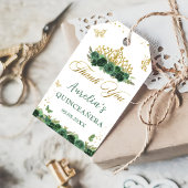 セージグリーンフローラ蝶キンセニェラ誕生日 ギフトタグ