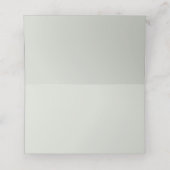 セージグリーンフローラ蝶キンセニェラ誕生日 プレイスカード (内部開封)