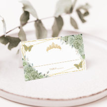 セージグリーンフローラ蝶キンセニェラ誕生日