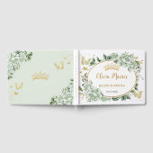 セージグリーンフローラ蝶金ゴールドキンセアニェラ ゲストブック (全面)