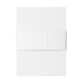 セージグリーンフローラ蝶金ゴールドキンセアニェラ 招待状ベリーバンド (裏面例)