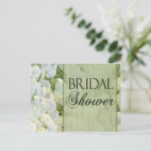 セージグリーンブライダルシャワー招待状 インビテーションポストカード (スタンド正面)