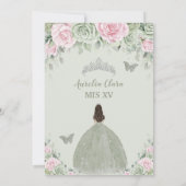 セージグリーンベビーピンクフローラシルバーキンセアニラ 招待状 (裏面)