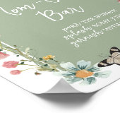 セージグリーンベビー開花ベビーシャワーモマオサバー ポスター (角)