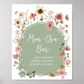 セージグリーンベビー開花ベビーシャワーモマオサバー ポスター (正面)
