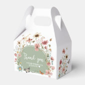 セージグリーンベビー開花ベビーシャワー フェイバーボックス (裏面サイド)