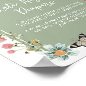 セージグリーンベビー開花深夜おむつ ポスター (角)