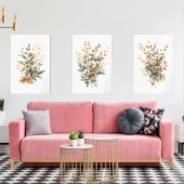 セージグリーンベージュニュートラルカラーズボタニカルフローラ (リビング)