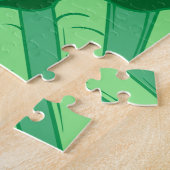 セージグリーンホタテ貝Thunder_Cove ジグソーパズル (側面)