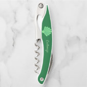 セージグリーンホタテ貝Thunder_Cove  ソムリエナイフ (正面)
