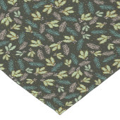 セージグリーンホリークリスマス ショートテーブルランナー (コーナー)