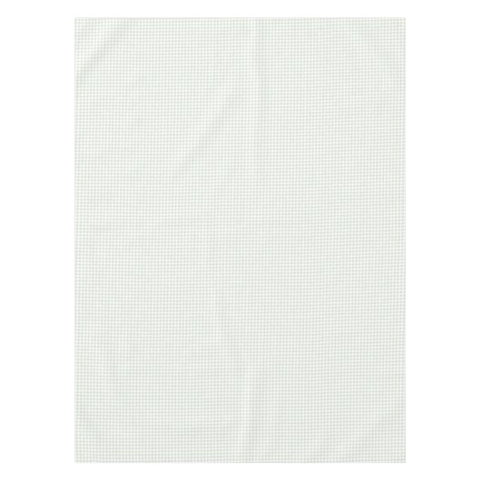 セージグリーンホワイトシックなホームデコールパター市松模様にン テーブルクロス (正面)