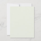 セージグリーンボウクレストバプテスマ招待状 招待状 (裏面)