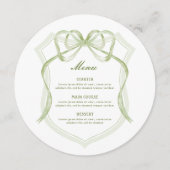 セージグリーンボウクレストラウンド メニュー (正面)