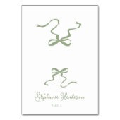 セージグリーンボウフォールディング座席表 テーブルナンバー (正面)