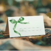 セージグリーンボウ結婚ズ プレイスカード