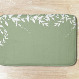 セージグリーンボタニカル離れ バスマット