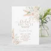 セージグリーンボホブライダルシャワー招待 招待状 (スタンド正面)