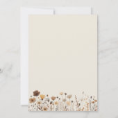 セージグリーンボホワイルドフラワーズ結婚式招待状 招待状 (裏面)