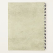 セージグリーンボホヴィンテージ前向き引用文カスタム プランナー手帳 (裏面)