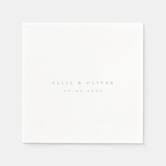 セージグリーンボホ結婚のカクテルモダン スタンダードカクテルナプキン (正面)