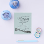 セージグリーンマウンテンアドベンチャー結婚ズバジェットフライヤー チラシ (シングル)