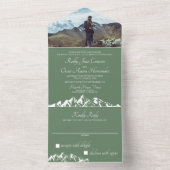 セージグリーンマウンテン オールインワン招待状 (内側)