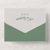 セージグリーンマウンテン オールインワン招待状 (裏面)